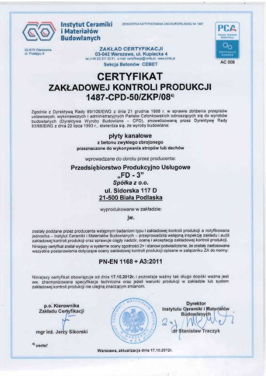 Certyfikat PS2002